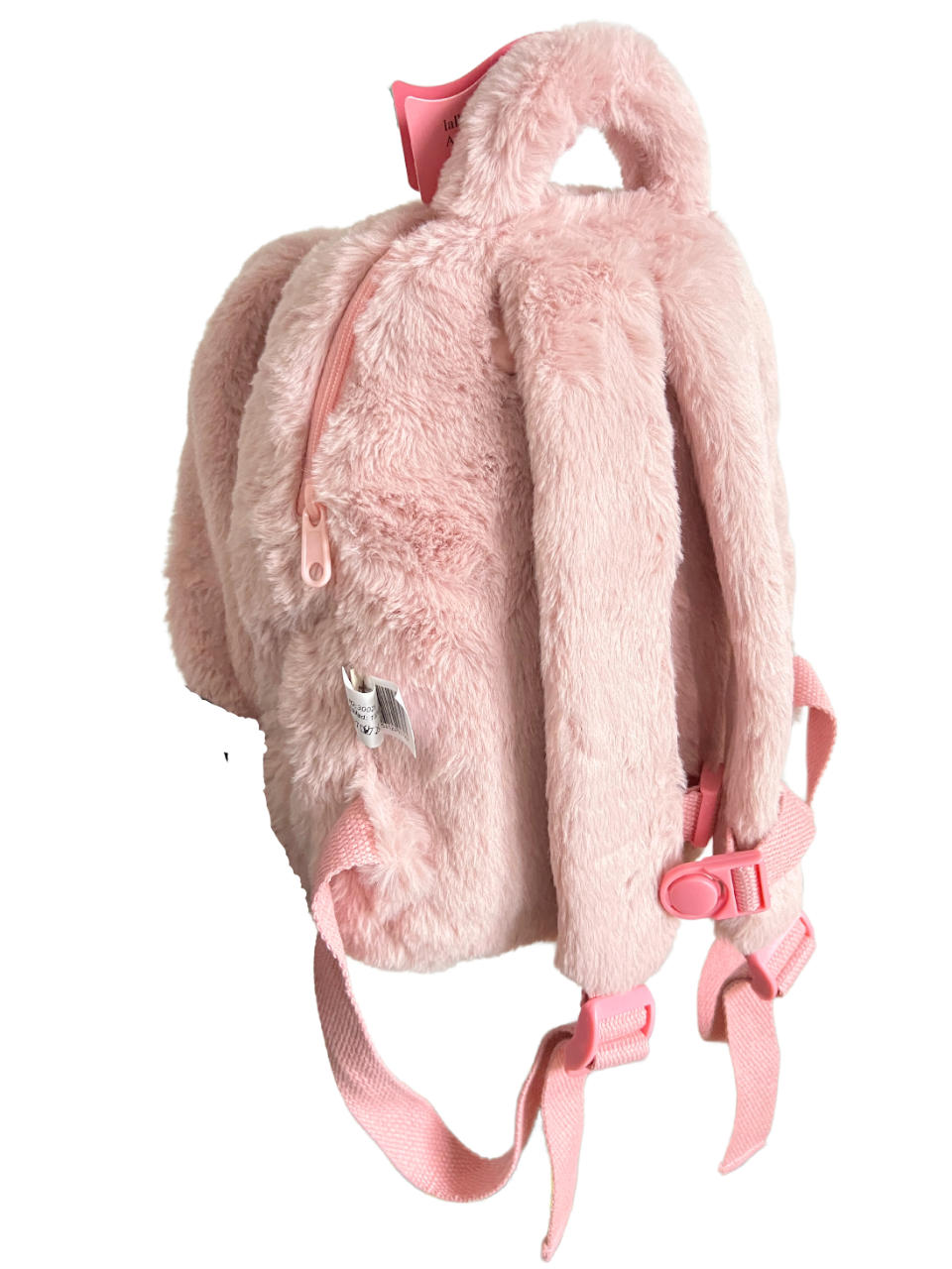 Personalisierter Stoff-Rucksack mit Puppe | Powder pink Bunny